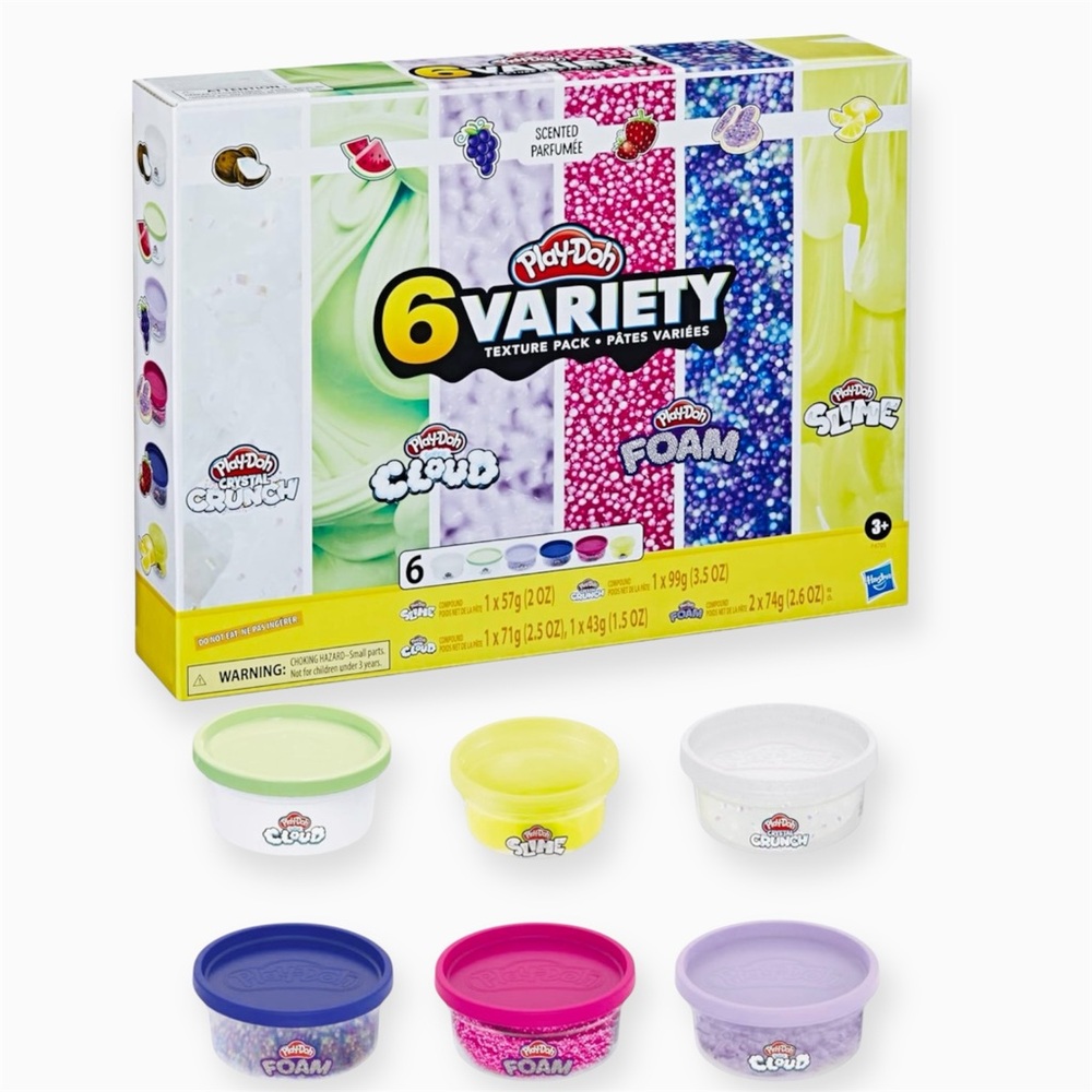 New Play-Doh Slime Scented 6 Variety Textured pack